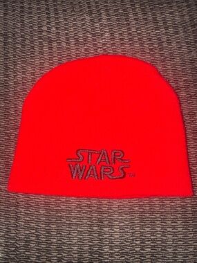 Men’s or Women’s Star Wars Bright Red Beanie. From DisneyLand, 1 size fits all!